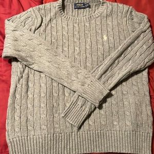 Gray polo sweater